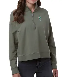 Women's Michigan State Perform Quarter Zip - Green