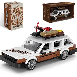 1:32 Scale Vintage Pickup Truck Building Set Model Car Kit Highly Detailed with Cargo Container Premium Collectible Toy Car with Sturdy Display Box Ideal for Birthdays Holidays Parties Perfect Gift for Adults Kids Car Enthusiasts