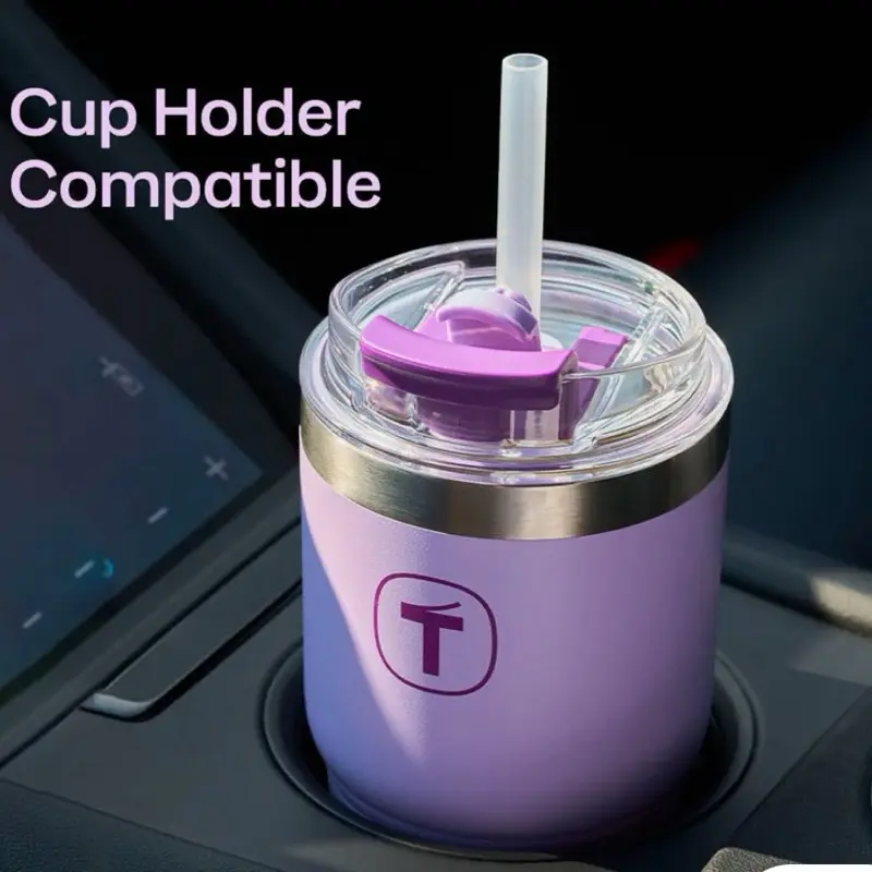 Tupperware Big T Tumbler - 21 oz - Leakproof thermal Cup with Flip-Top Locking Lid and Straw Options - Bottle - Portable Drinkware