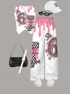 Sweet Cool Leopard Pattern Set, Block, Bold Street Style, Two-Piece, Stand Out Anywhere