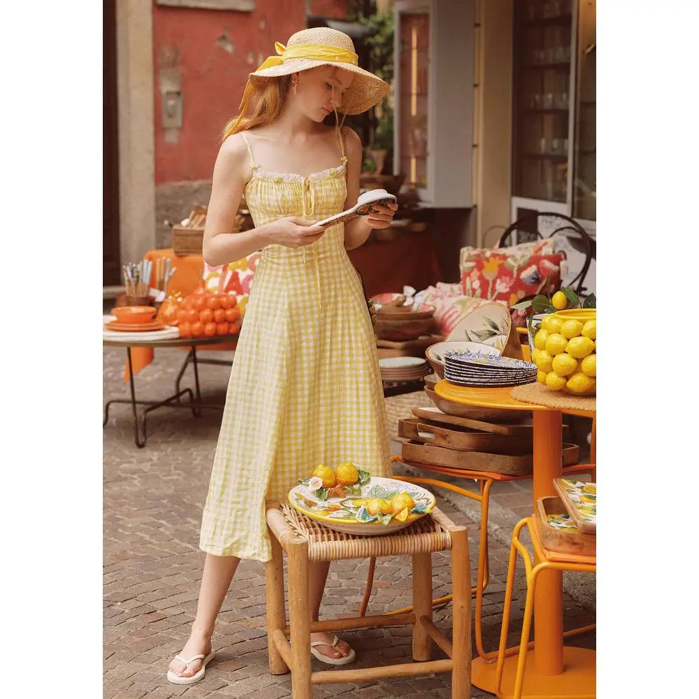 The Little Lemon Dress-Womenswear Daily Wear Piece