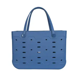Washed Indigo Laundry Tote – Large, Flexible, Waterproof & Washable