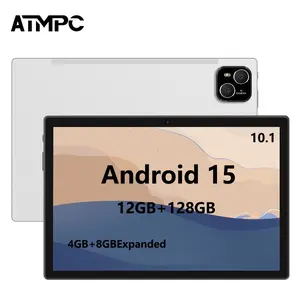 Tablet 10.1 Inch Android 15 Os, 128GB ROM 4GB+8GB RAM, Dual Camera, Eight Core Processor, 1280x800 IPS Display, Gms Certified, 5g WiFi