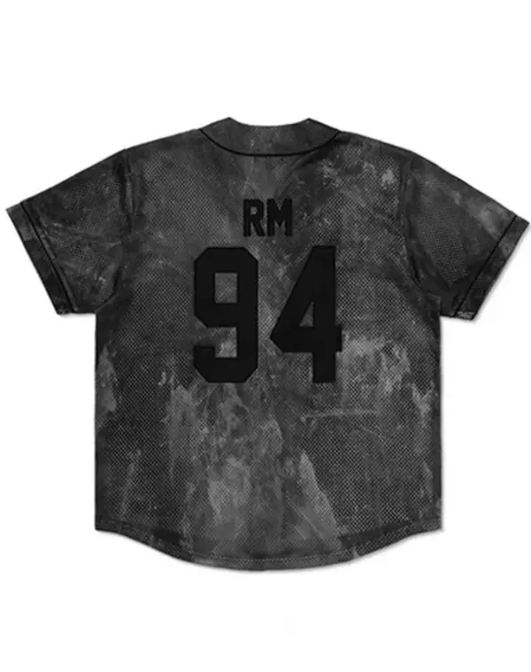 Jungkook 97 Black Tie-Dye Mesh Baseball Sports Style Jersey, Breathable Quick Dry Streetwear Tee with "JUNGKOOK 97" Print, for ARMY Fans, KPop Lovers, Concert Goers & Streetwear Enthusiasts 2026
