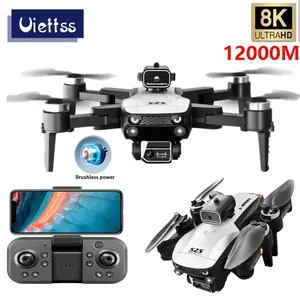 New S2S Mini Brushless Foldable Quadcopter Drone, 8K HD Camera, 25Min Flight Time, Obstacle Avoidance, Optical Flow Positioning, RC Remote Control, Mobile Accessory for Capturing High-Quality Pictures