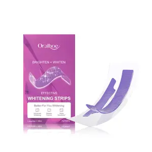 Oralhoe Purple Dental Strips, Gently And Deeply Clean Teeth And Care For Mouth Shine Fresh Portable Dental Strips