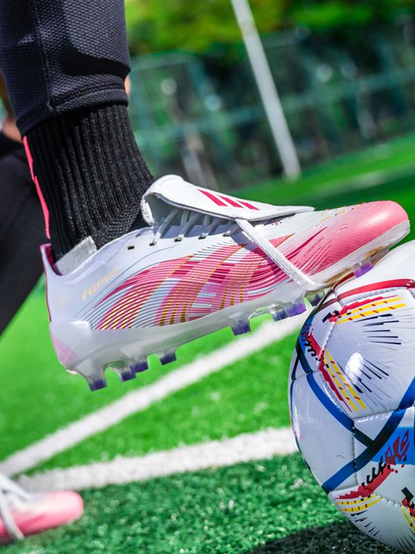 Men's and Women's Collared Football Shoes, Long Stud Soccer Cleats, Adult Lawn Training Sports Shoes, Football Field Boots, Turf Shoes, Comfortable Durable Design