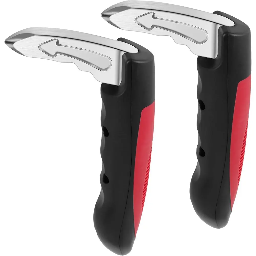 Car Handle Assist For Elderly, 2 Pack Handicap Car Door Handle For Safe Entry/Exit Car For Elderly,Seniors,Handicapped (Red)
