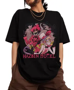 Hazbin Hotel Alastor - Lucifer T-Shirt, Hazbin Hotel Characters Sweatshirts, hazbin hotel alastor Sweaters Cotton Top