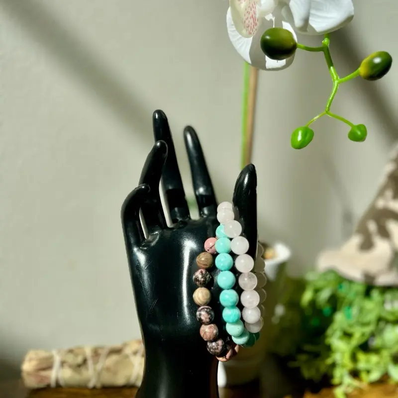 Heart Harmony – Heart Chakra Crystal Bracelet set