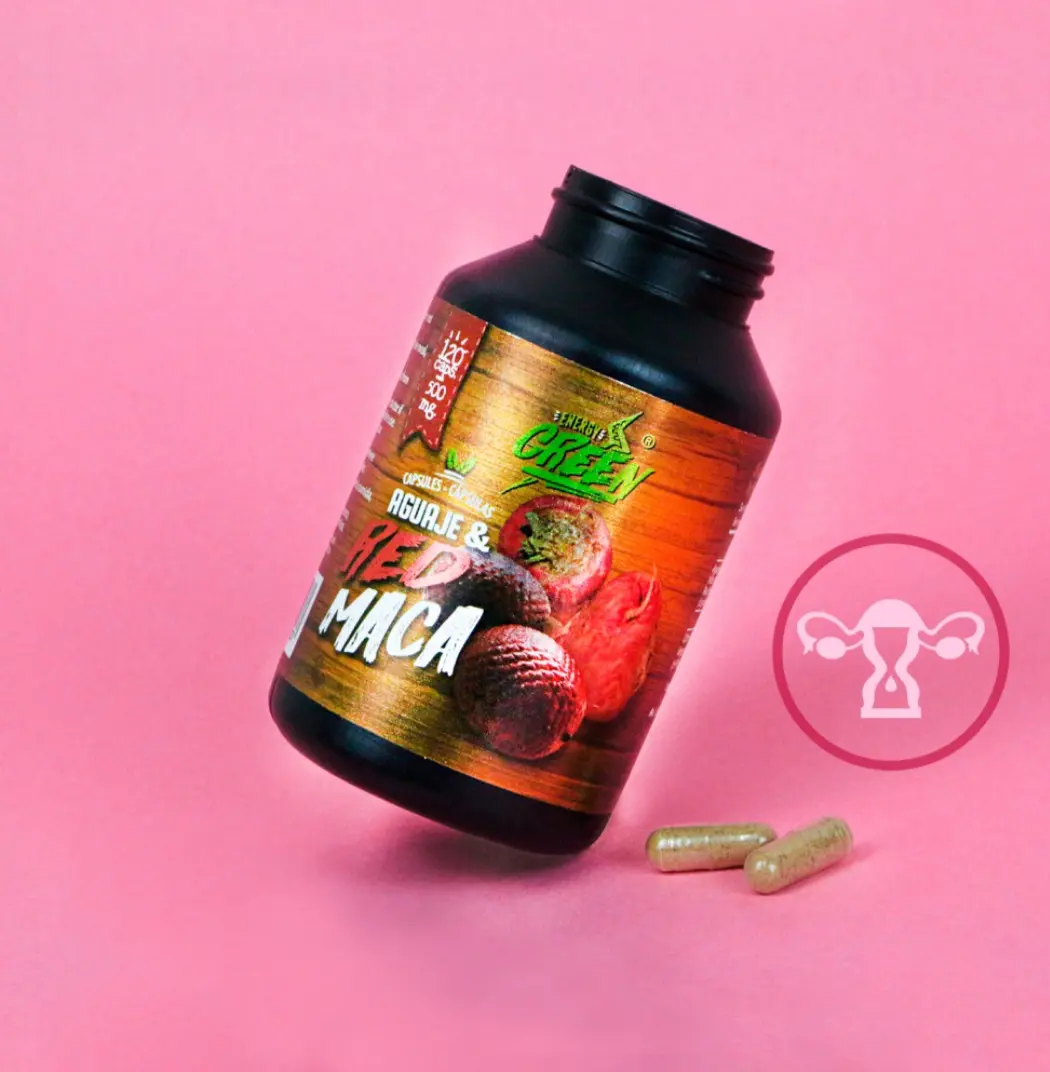 Aguaje-Red Maca Root Wellness Supplement, Organic Gluten-Free Blend – Natural Nutritional Support for Energy, Hormone Aid, Reproductive Health & Wellness Boost