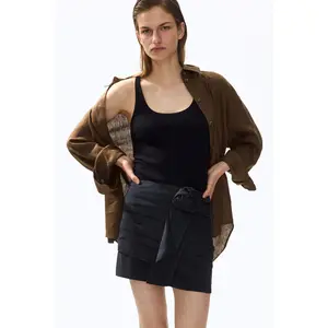 H&M Appliquéd mini skirt