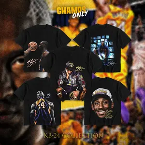 CHAMPS ONLY The Mamba Legacy [Collection] Heavy Cotton T-Shirt For Hoops Fans Menswear Outfit Gameday Shirt Direct To Garment Breathable Print