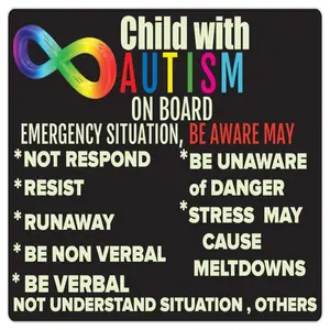 Car Magnets Adult / Child with Autism ON BOARD Multiple designs to choose from