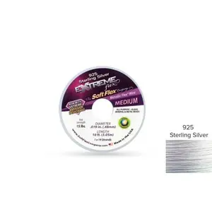 Soft Flex 19 Strand .019 Inch Extreme Flex Wire Silver-Plate - 10ft