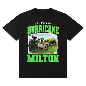 I Survived Hurricane Milton T-Shirt - Trendy Vintage Graphic T-Shirt, Streetwear for Men & Women