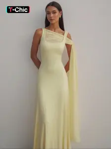 Women Summer Sleeveless Chiffon Party Club Evening Formal Wear Vacation Bodycon Long Dress Formal Dresses