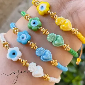 Sagrado Corazon Ojito bracelet Trendy Stack Bangle Summer Dainty Jewelry