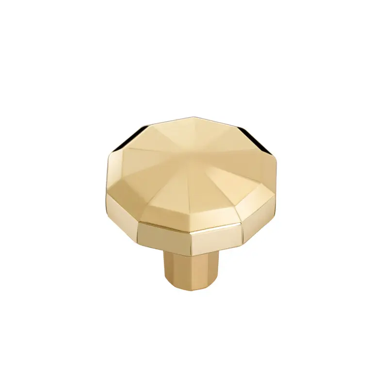 Utopia Alley HW396GD-25 Hanover Cabinet Ring Pull Knob - Decorative Cabinet Drop Pull Knobs for Cabinets and Drawers - Vintage Cabinet Hardware with Hand Finished Polished Gold - Metal Drawer Pull Knobs 1.2", 25 pack