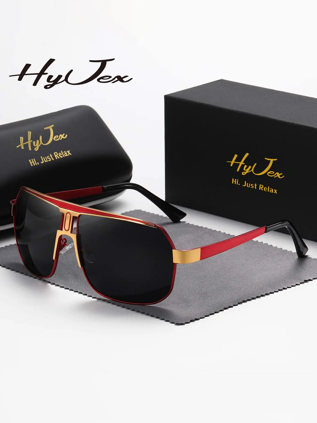HYJEX 1 Piece Unisex Business Style Full Frame UV Blocking Sunglasses Noble And Elegant Frog Frame Sunglasses UV400 Casual Stylish Shades Glasses Sun Protective Eyewear