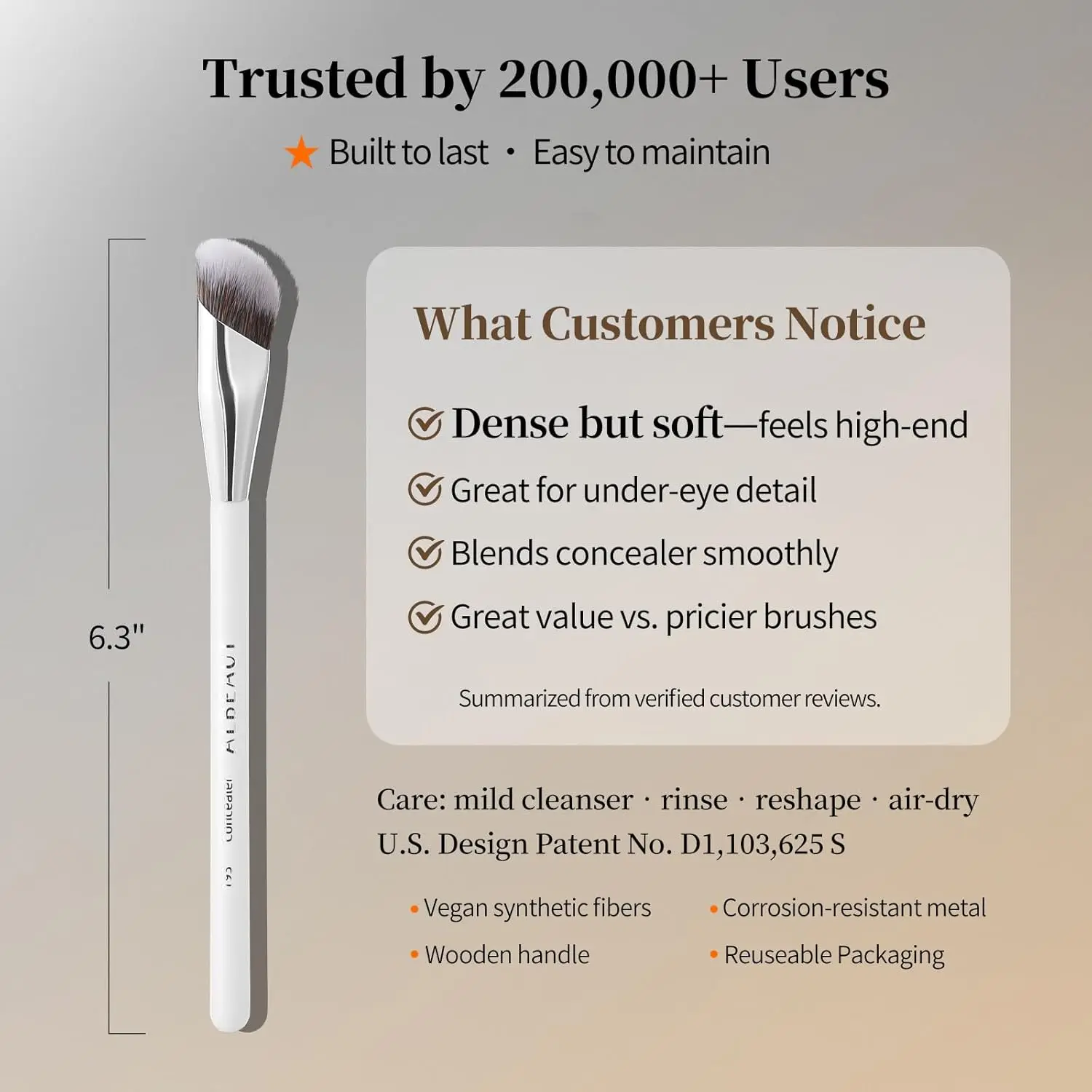 Concealer Brush, Angled Under Eye Makeup Small Foundation Precision Face Blending Brush (193 concealer brush) Concealer Brush, Angled Under Eye Makeup Small Foundation Precision Face Blending Brush (193 concealer brush)