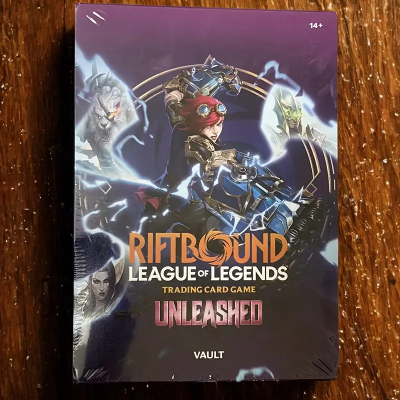 Riftbound Unleashed Vault Trading Card Box, Official TCG Sealed Box.