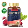 Organic Beet Root Capsules – 1300mg Beetroot Powder for Natural Energy & Endurance, Liver, Mood & Heart Support, Non-GMO, GMP Certified, High Absorption | 60 Vegan Capsules