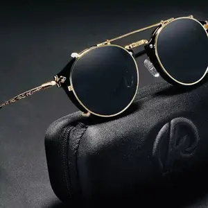 New Arrival Retro Steampunk Stylish Fashion Sunglass Goggle for Men's Women's Lens UV400