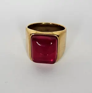 Bugambilia Red Ring Stainless Steel (Anillo)