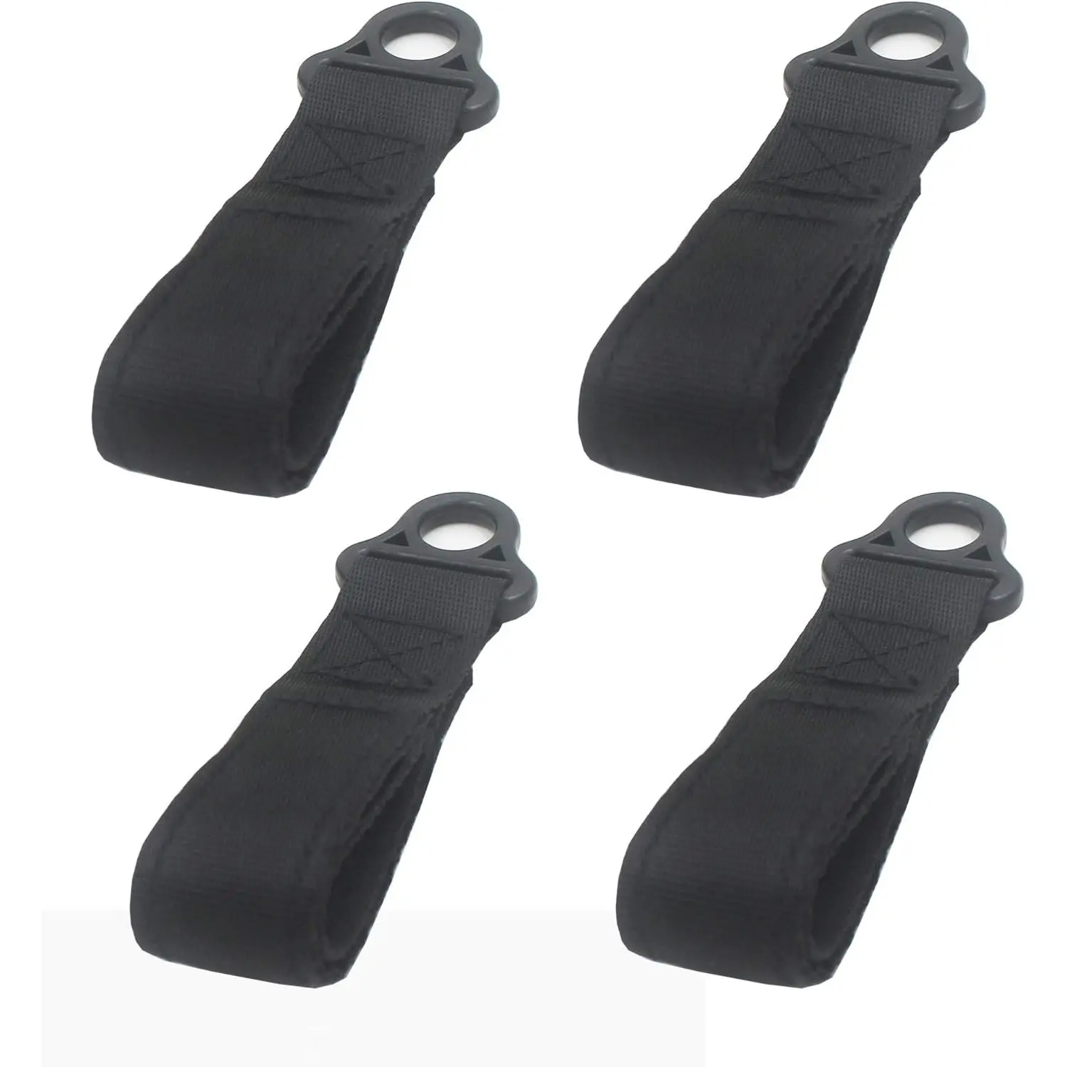 Heavy Duty Belt Connectors, 4-Pack with Belt Loops and Suspender Attachments, Webbing Belt Straps