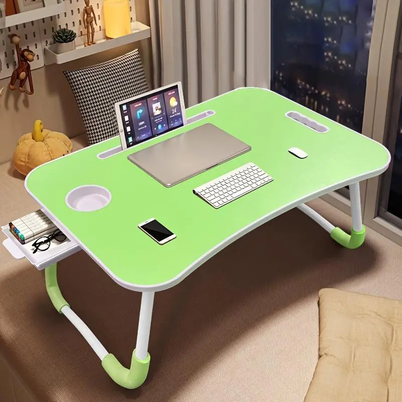 Portable Laptop Bed Table – Multi-Use Desk with USB Ports, Cooling Fan, LED Light & Storage Drawer – Great for Reading, Writing, Eating & Working – Ideal Gift for Holidays & All Seasons