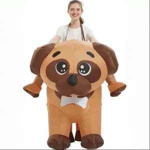Halloween Inflatable Costume for Adults, Ride a Realistic Inflatable Bull Dog, Perfect for Halloween & Cosplay Parties