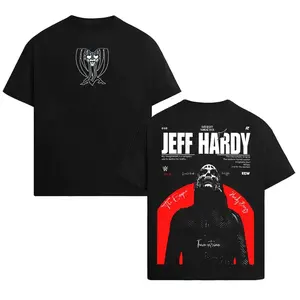 Jeff Hardy Wrestling Graphic T-Shirt, Hardy Boyz Inspired Streetwear Tee, Full Colors, Full Sizes, For Men, For Women