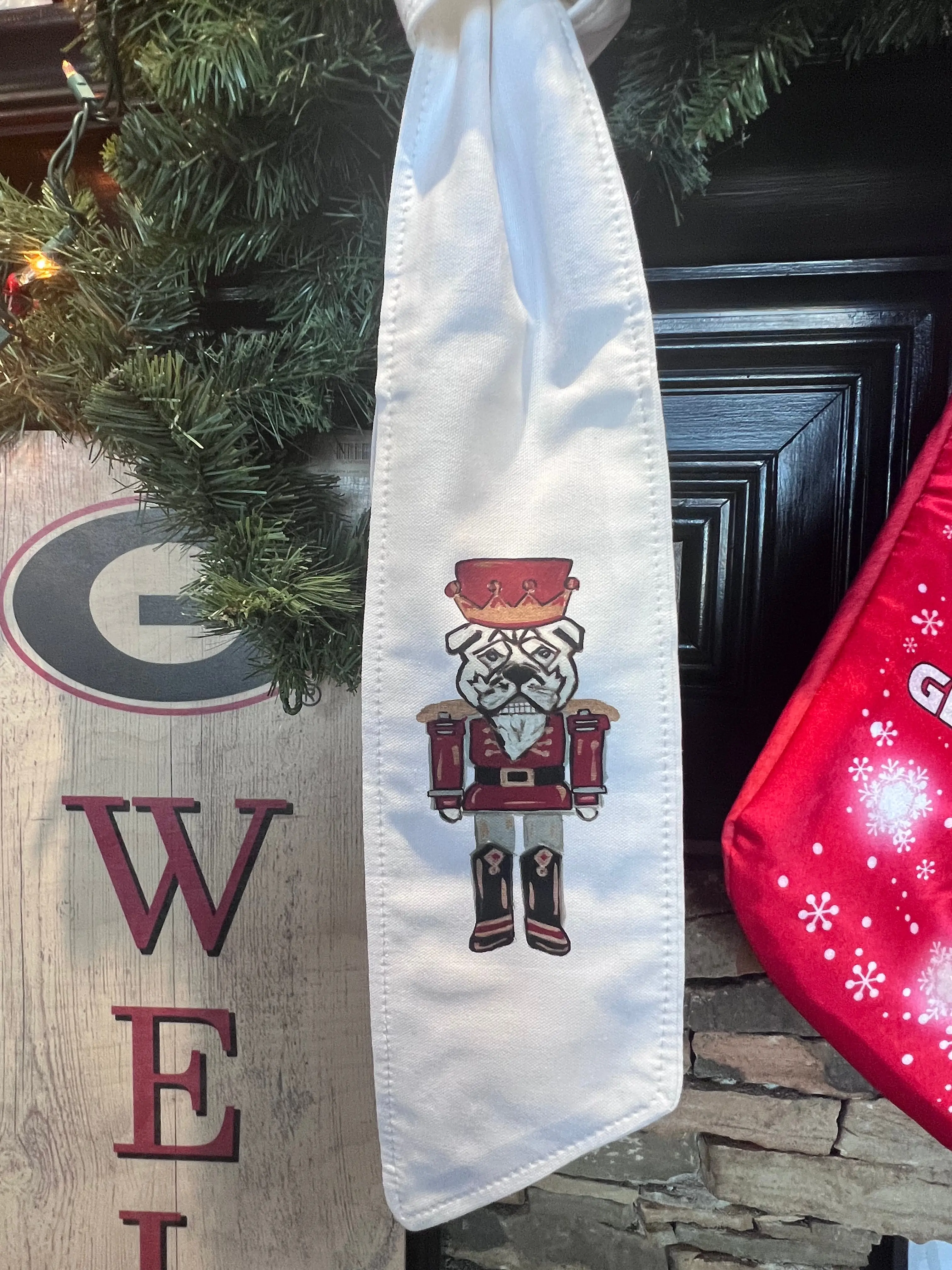 UGA Nutcracker Wreath Sash