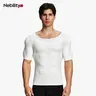 【Nebility】 Men’s Invisible Seamless Muscle-Enhancing T-Shirt with Removable Muscle Pads and Light Compression Function, Suitable for Everyday Wear, Cosplay, and Special Occasions,fathersdaygift