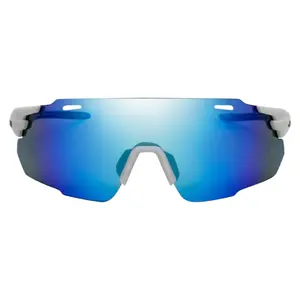 Shisa White / Sky Blue Sunglasses with Blue X-Mirror Lens