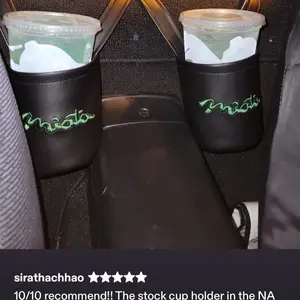 Miata snap-in cup holder for NA and NB Miata’s