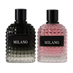 Milano Couple Set Perfume Gift Set for Women/Men EDP 100ml x2 Amber Floral & Oriental Scents Cologne with a Modern Twist Elegant