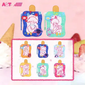Alien Stage Bunny Series Acrylic Ice Cream Keychain Blind Box - New Series Official Anime Blind Box Collectible Acrylic Ice Cream Keychain Anime Merchandise Random Anime Character Charm Kawaii Collectible for Fans