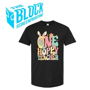 "One Hoppy Teacher" The Block Funny Soft Style Tee Shirt