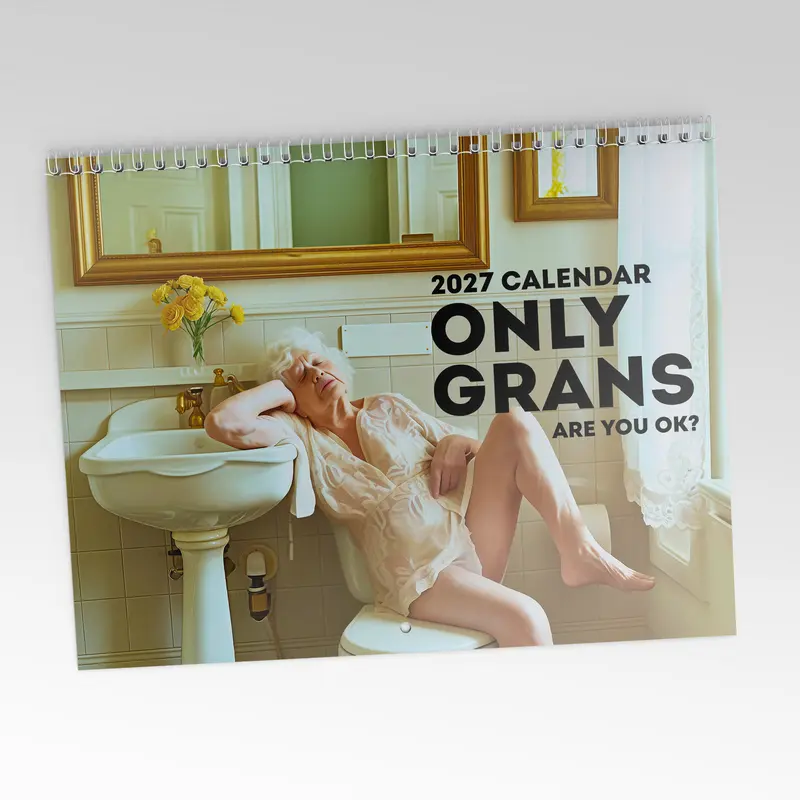 Only Grands Wall Calendar 2027 , Unique Advent Calendar for Adults, Funny Only Grans Gift for Him Dad Quirky Birthday