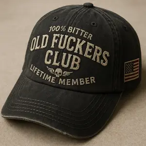 100% Bitter Old F*ckers Club Life Time Member Hat Perfect Gift For Dad Low Profile Dad Hat Pigment Dyed 100% Bitter Old F*ckers Club Life Time Member Hat Perfect Gift For Dad Low Profile Dad Hat Pigment Dyed