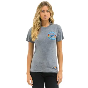 LOS ANGELES DODGERS BOLT CREW TEE - HEATHER GREY