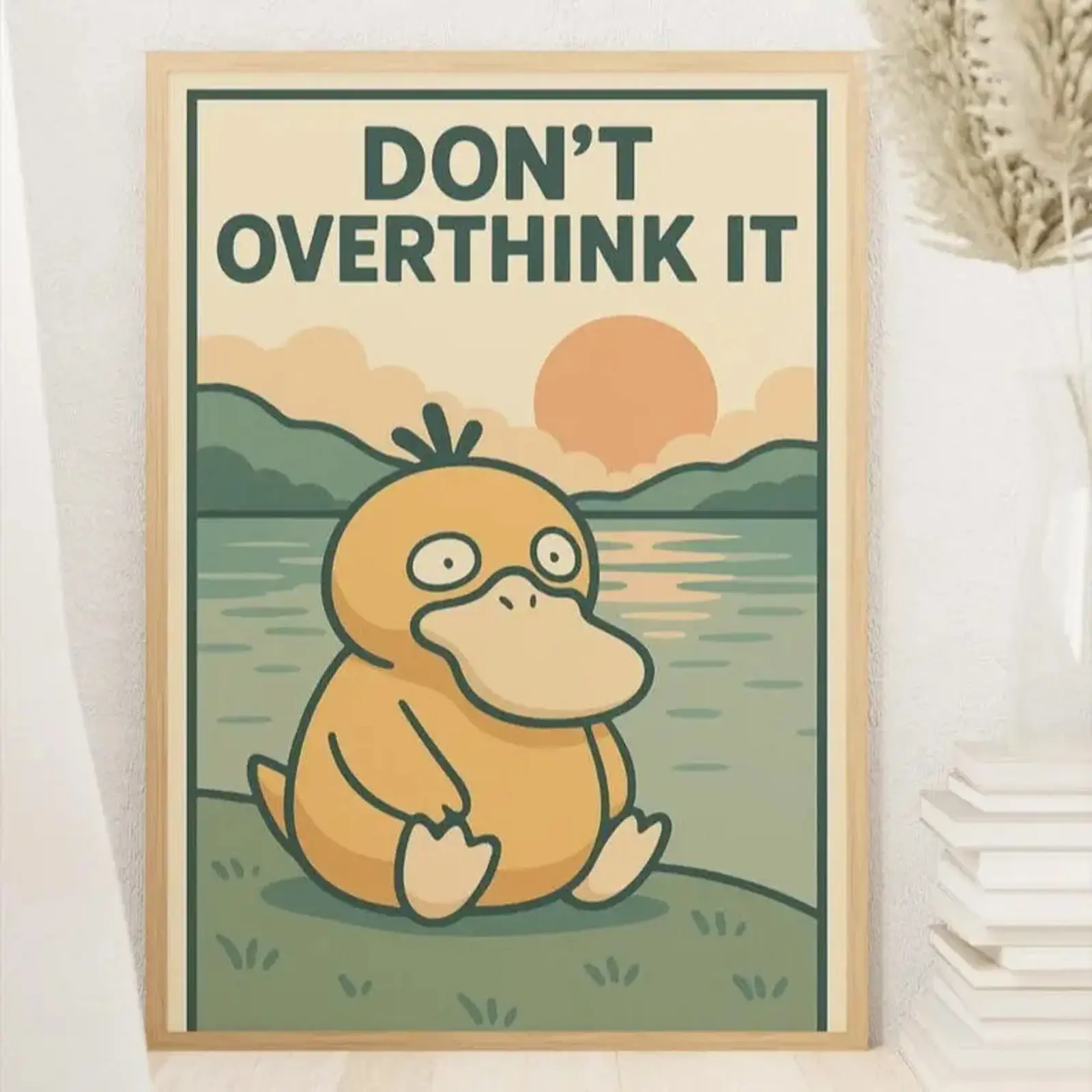 [Sale up to 30% – Ends Soon] Don’t Overthink It Poster Poke Anime Premium Wall Art Poster Unframed HD Print Home Office Decor Unique Trendy Gift