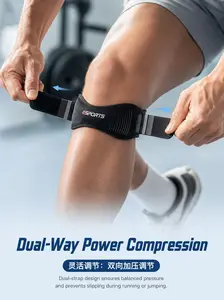Sports cycling patella strap pressurized patella protection running mountaineering men and women breathable basketball knee pads silicone patella strap
