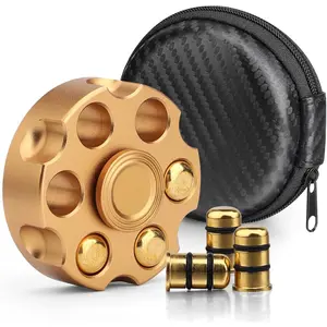 Metal Fidget Spinner Toy, Cool Alloy Hand Finger Spinner Cube Toy, Stress Relief Sensory Spinning Anti Anxiety Desk EDC Toys Gifts Party Favors for Adults Kids 5 6 7 8 9 10+11 12 Years Old Boys