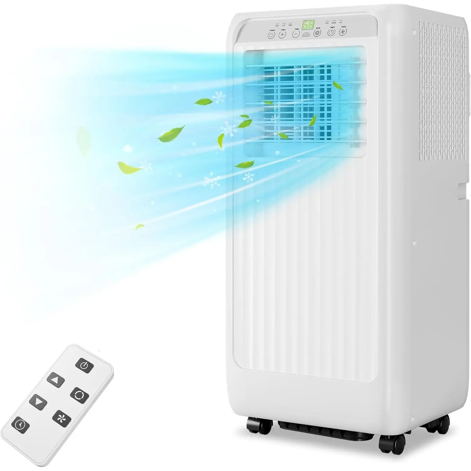 10000Btu Portable Air Conditioner 4-in-1 Portable AC Unit Cool up to 450 sq.ft, Portable Air Conditioners with Remote Control & Window Kit1-24H Timers Multi Function Airconditioner