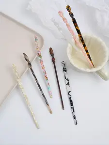 Vintage Hair Pin, Leopard Pattern Hair Accessories for Women & Girls, Elegant Hair Accessories for Daily Wear, Hair Pin Set