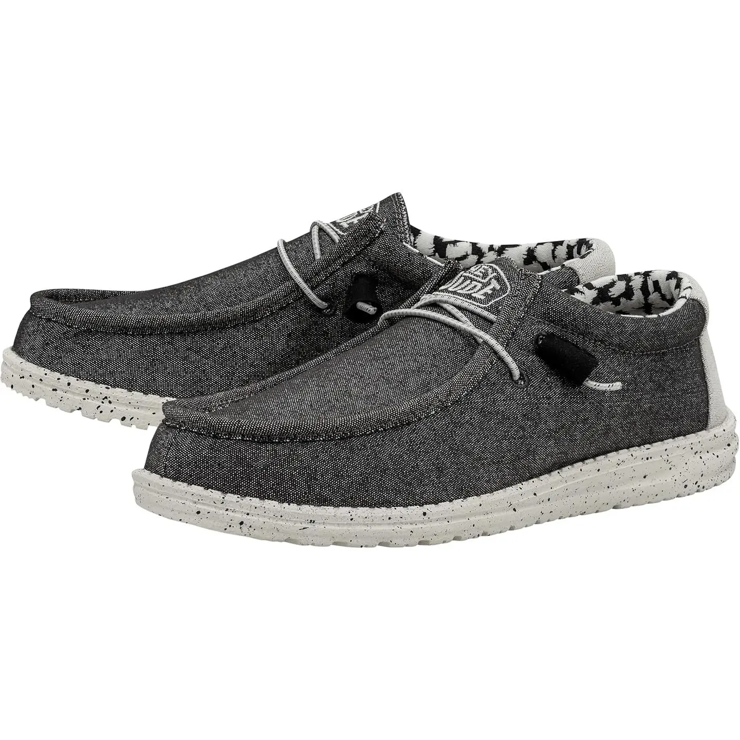 Hey Dude Mens Wally Stretch Loafer - Opal Black HD40022-1HX