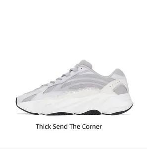 Grey and white chunky dad sneaker is such a vibe